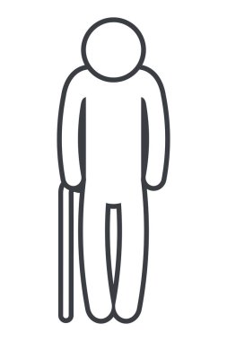 man pictogram cartoon
