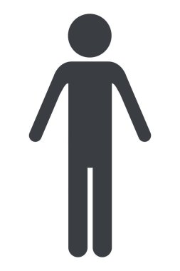man pictogram cartoon