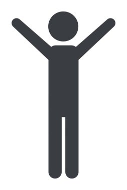 man pictogram cartoon