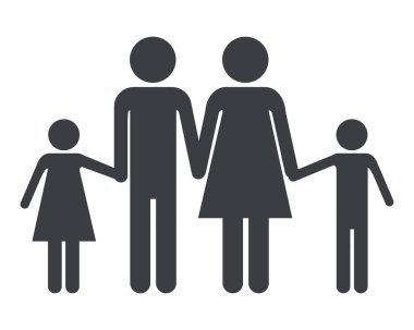 Aile piktogram çizgi film