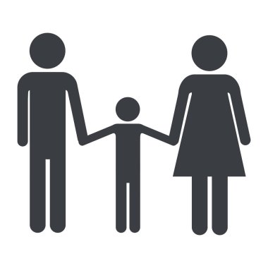 Aile piktogram çizgi film