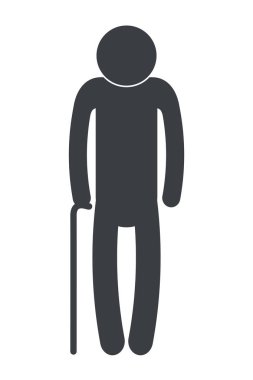 man pictogram cartoon