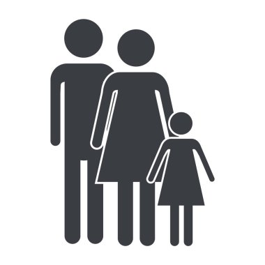Aile piktogram çizgi film