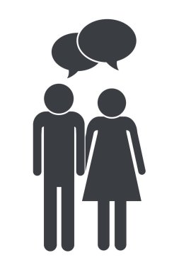 Aile piktogram çizgi film