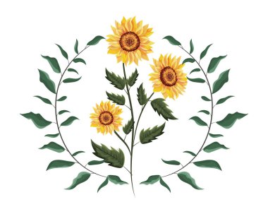 bahar çiçekleri çerçevesi