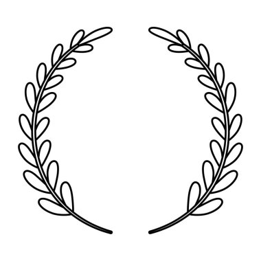 Defne çelengi dekoratif amblemi