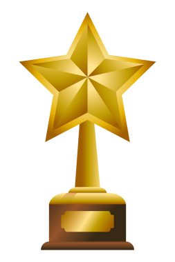 Trophy Kupası yıldız şekli sembolü