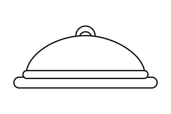 Ресторан дзвіниця купол страви — стоковий вектор