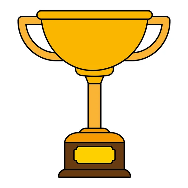 Trofeo taza premio símbolo — Vector de stock