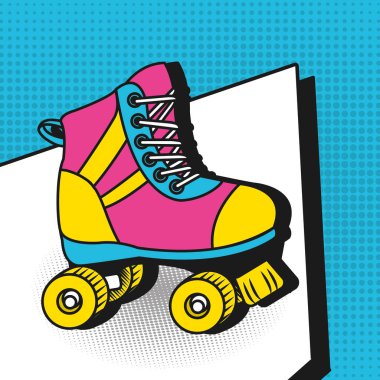 Pop art renkli çizgi film