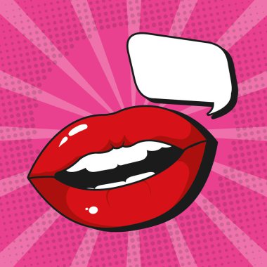 Pop art renkli çizgi film