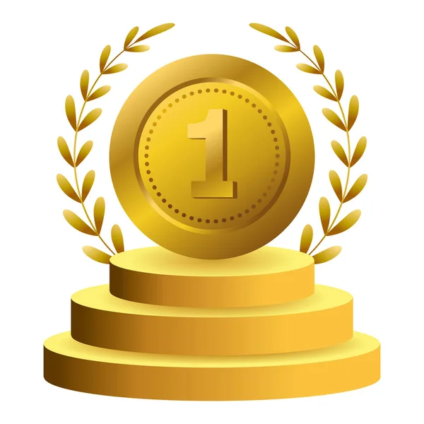 First place award symbol — Stock Vector