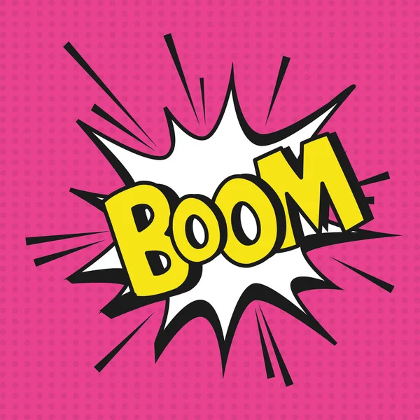 Pop art boom explosion cartoons — Stock Vector