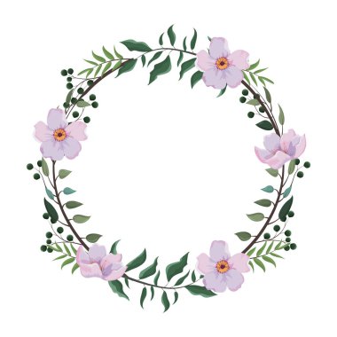 bahar çiçekleri çerçevesi