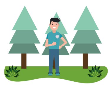 Genç adam çizgi filmi