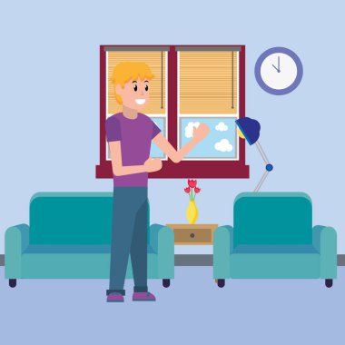 Genç adam çizgi filmi