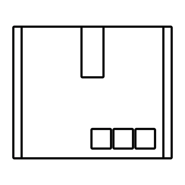 Lepenkové krabice kreslený — Stockový vektor