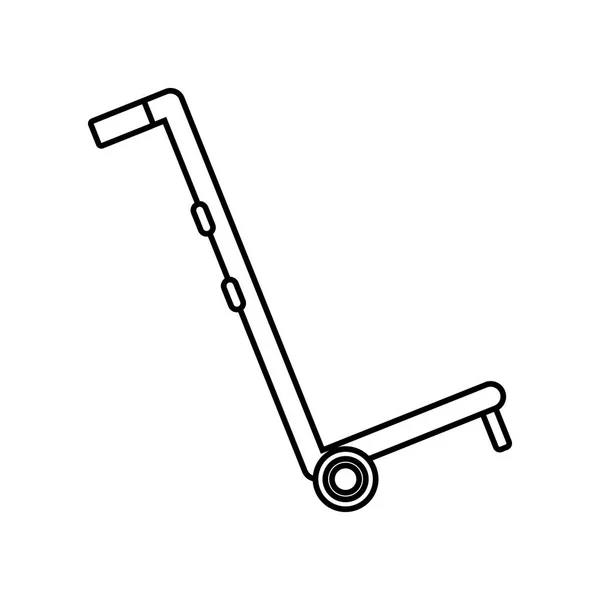 Logistieke handcart cartoon — Stockvector
