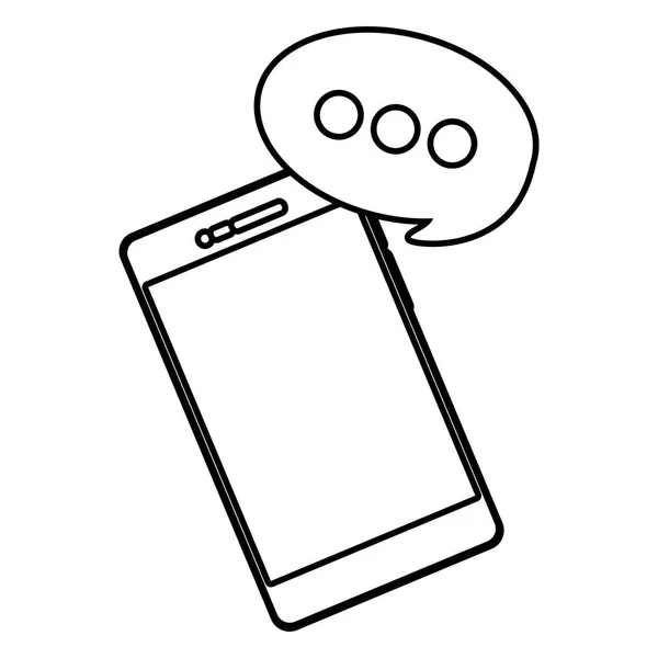 Technologie Smartphone-Cartoon — Stockvektor