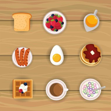 lezzetli breakfast gıda protein beslenme ile ayarla