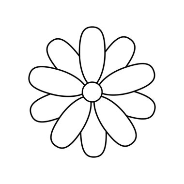 güzel çiçek dekoratif simgesi