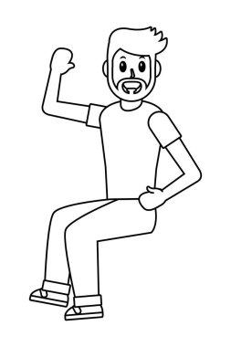 Genç adam çizgi filmi