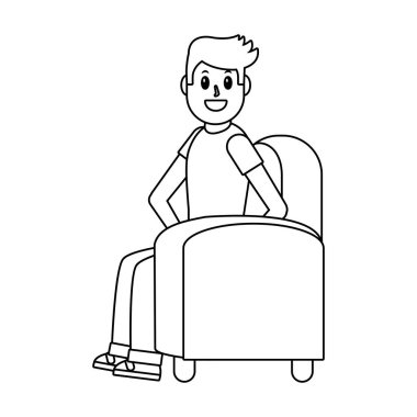 Genç adam çizgi filmi