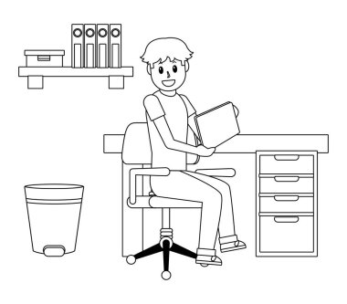 Genç adam çizgi filmi