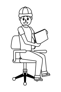 Genç adam çizgi filmi