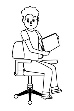 Genç adam çizgi filmi