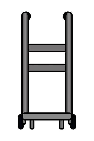 Caricatura de carro de mano logística — Archivo Imágenes Vectoriales