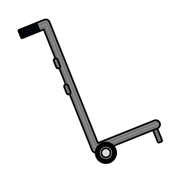 Logistique caricature de chariot à main — Image vectorielle