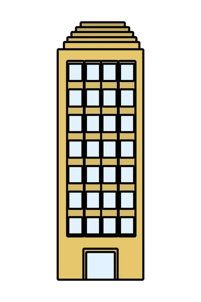 Dibujos animados edificio urbano — Archivo Imágenes Vectoriales