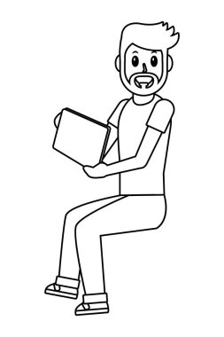 Genç adam çizgi filmi