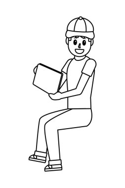 Genç adam çizgi filmi