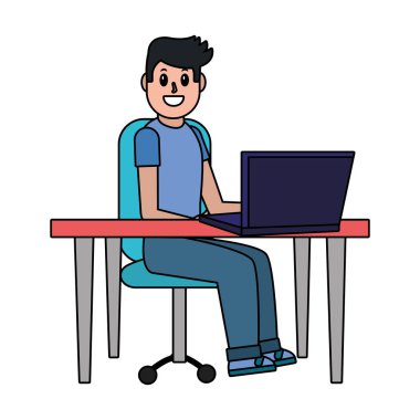 Genç adam çizgi filmi