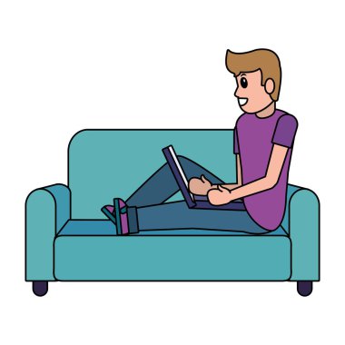 Genç adam çizgi filmi