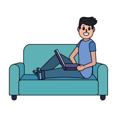 Genç adam çizgi filmi