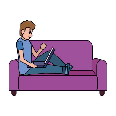 Genç adam çizgi filmi