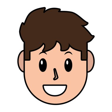 Adamın yüzü karikatür