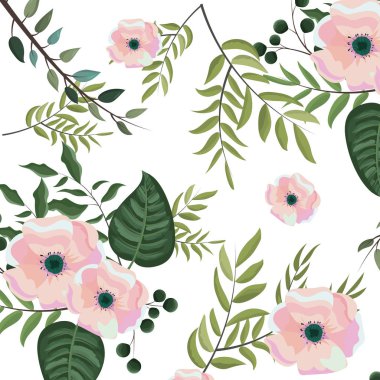 Çiçekli bahar arka planı