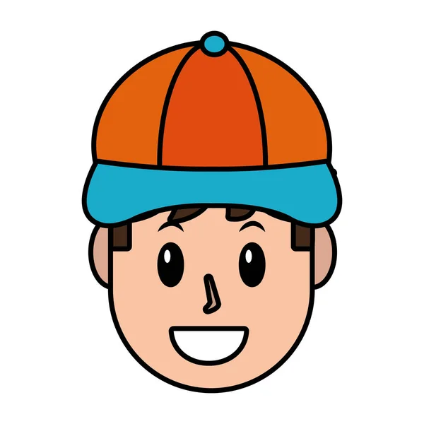 Man face cartoon — Stock Vector