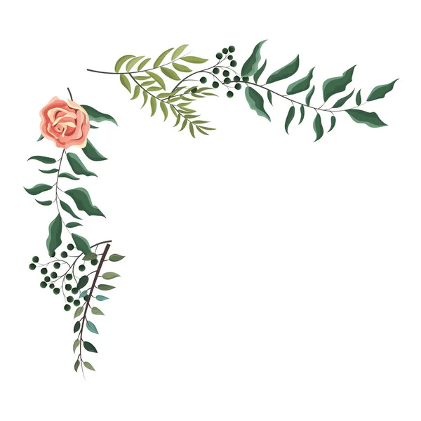 Marco floral de primavera — Vector de stock