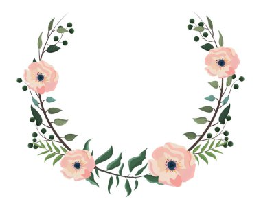 bahar çiçekleri çerçevesi