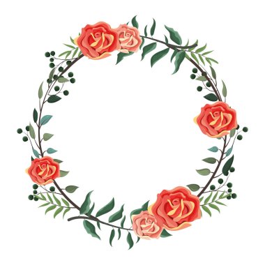 bahar çiçekleri çerçevesi