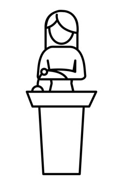 kadın piktogram çizgi film