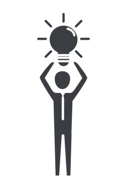 man pictogram cartoon