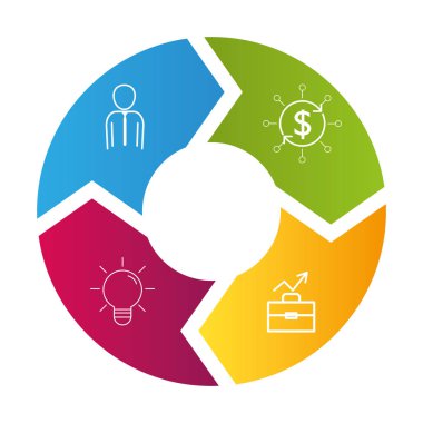 Infographic düzenleri çizgi film