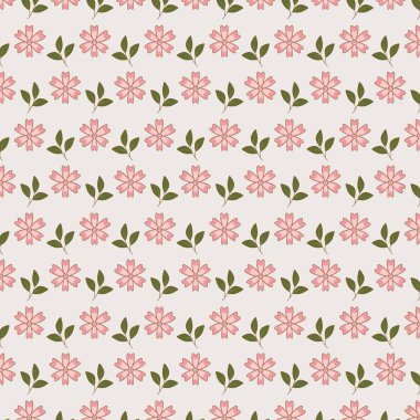 güzel çiçekler ve yapraklar dekoratif desen