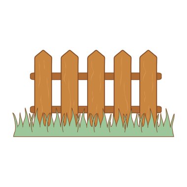 çim ile ahşap çit